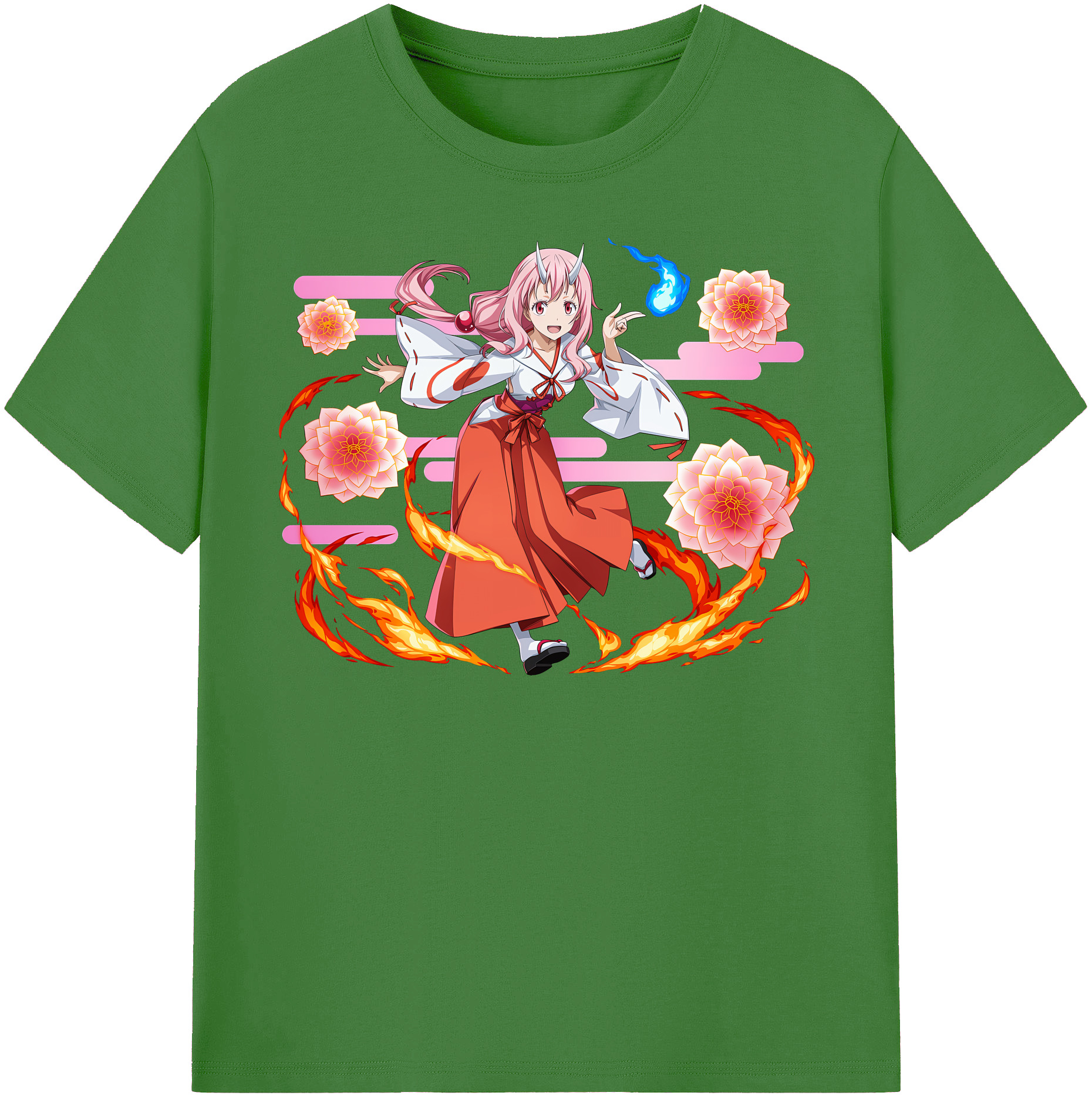 （画像用） 転スラ Regarding Reincarnated to Slime レディースカジュアルプリントTシャツ（綿100％）